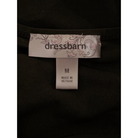 Dressbarn Olive Green Button Tab Long Sleeve Blouse Botton Front Medium - Picture 4 of 5